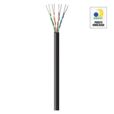 Imagem de Cabo de Rede CAT5e 305m Fortrek Preto FK500C