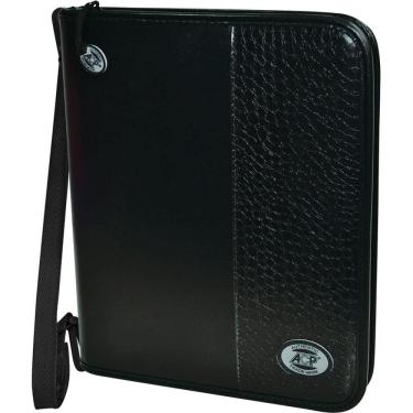 Imagem de Fichário Com Zíper Croco Black Completo - Acp