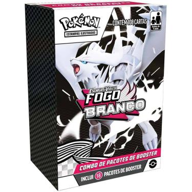 Imagem de Mini Display Pokémon Tcg Escarlate E Violeta 10.5 Fogo Branco - 108 Cartas Copag