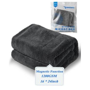 Imagem de Toalha de secagem de carro RAYBAO Premium 1200GSM Super Absorvente Cin