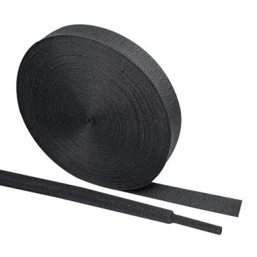 Imagem de Fourub Protetor de mangueira termorretrátil preto 2 em 1 de 0,9 cm Mangueira de soldagem Tig Capa de mangueira trançada retrátil resistente ao calor para mangueira hidráulica de tocha Cabo de