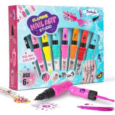 Imagem de Conjunto de esmaltes Combaybe Kids Girls 7-12 anos com acessórios
