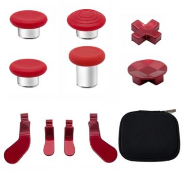 Imagem de E-MODS GAMING Substituição De Analógicos, Direcional, Botões Acionamento E Gatilhos Para Controle Xbox One Elite Series 2 Core (Modelo 1797) - Metal Vermelho