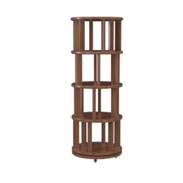 Imagem de Estante rotativa com economia de espaço, estante de quadrinhos, estante de livros fácil de montar, prateleiras e estantes