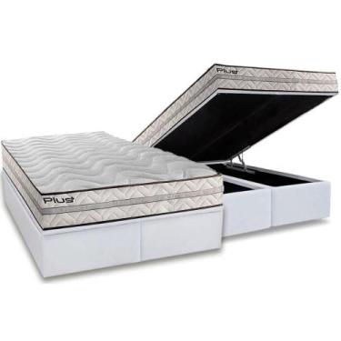 Imagem de Cama Box Baú Queen: Colchão Anatômico Paropas D33 Pasquale Plus + Base