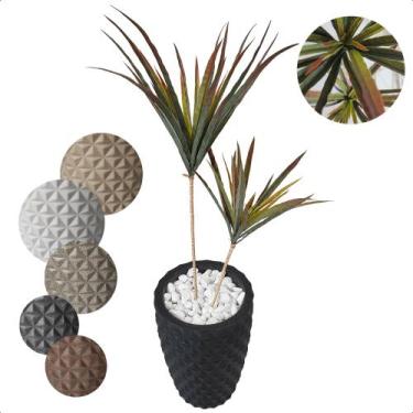 Imagem de Palmeira Yucca Planta Artificial com Vaso Decoração - Flor de Mentirin