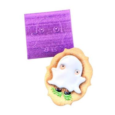 Imagem de B27 carimbo para biscoitos confeitaria artesanato halloween fantasma -