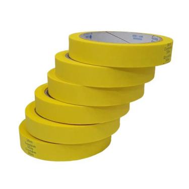 Imagem de Kit Com 6 Fita Crepe Colorida 18mm X 30m Fitas Adesivas - Nastro, Amar