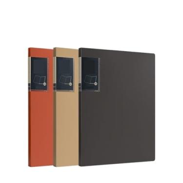 Imagem de Pastas de arquivo, 3 peças, pasta PP A4 com inserções transparentes, livro de dados de 30 páginas, multicamadas, acessórios de pasta organizadora de documentos de contrato (multicoloridos)