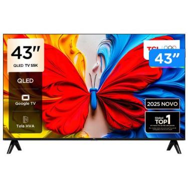 Imagem de TV 43" TCL Full HD QLED 43S5K Google TV 2 HDMI, 43"