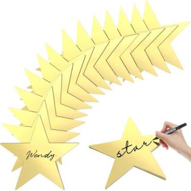 Imagem de Recortes Outus Gold Stars Decoration 28 cm, cartolina 120 unidades