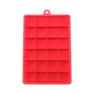 Imagem de Forma De Gelo De Silicone Com 24 Cavidades, Tampa Inclusa, Molde Para 
