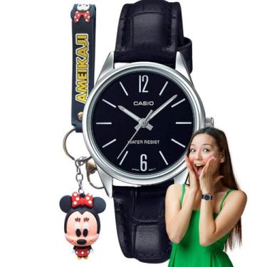 Imagem de Relógio de Pulso Casio Feminino Analógico Couro Resistente á Agua Redo