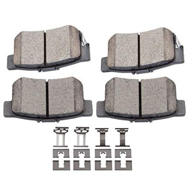 Imagem de ECCPP D537-7418 Conjunto de pastilhas de freio a disco de cerâmica traseiras adequado para Acura CL 1997-1999, para Acura CSX 2006-2011, para Acura EL 2001-2005, para Acura ILX 2013-2018, para Acura