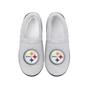 Imagem de FOCO - Moletom masculino NFL Team Big Logo Cinza Sherpa Mocassins Adulto Unissex, Pittsburgh Steelers, X-Large