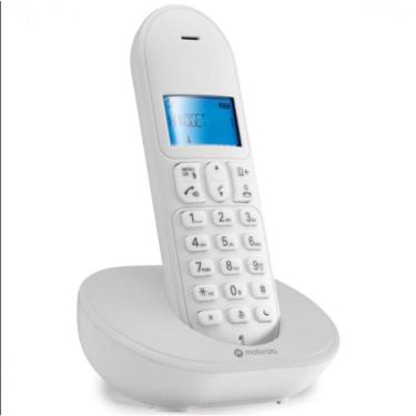 Imagem de Telefone Sem Fio Com Identificador De Chamadas Mt150w Branco