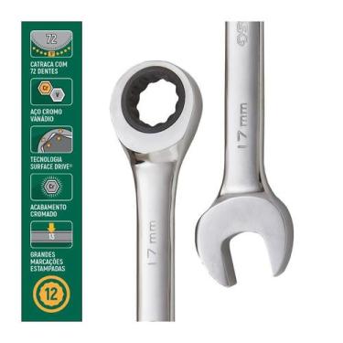 Imagem de Chave Combinada Catraca 17Mm Sata