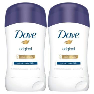 Imagem de Kit 2 Desodorante Dove Stick Original Protege e Repara 72h 45g