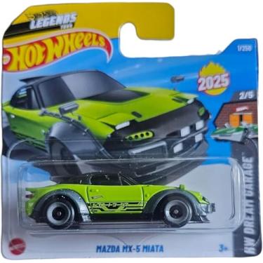 Imagem de Hot Wheels - Mazda MX-5 Miata - HW Dream Garage 2/5 - HYX57 - Short Card - Legends Tour - Mattel 2025-1:64