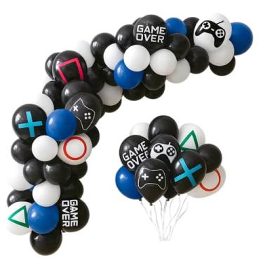 Imagem de Kit de Balões Bexigas Gamer Vídeo Game Play Games Jogos De Aniversário para Festa Infantil Arco de Balões Bolas Balão Bexiga Arco Orgânico - Fácil de Montar