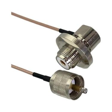 Imagem de Conector UHF PL259 SO239 Para SMA UHF BNC Macho Fêmea Crimpado Jumper 