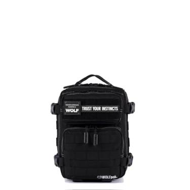 Imagem de WOLFpak Mini mochila tática 9L para homens e mulheres | Bolsa de ginástica compacta e leve para o dia a dia, Phantom preto, 9L Mini Backpack, Mochilas de viagem