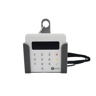 Imagem de PF BRICO Suporte de cordão para suporte de leitor de cartão SumUp Air com alça, suporte de parede, suporte de mesa, suporte adesivo, compatível com suporte de leitor de cartão SumUp Air para montagem