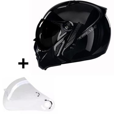 Imagem de Capacete Masculino Feminino Peels Mirage Preto + Viseira, 58
