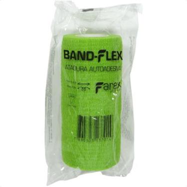 Imagem de Atadura 10 cm verde claro band-flex autoadesiva para animais - Farex