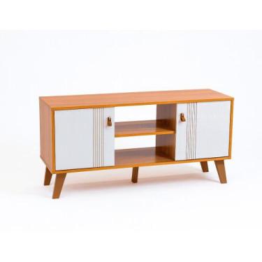 Imagem de Rack Berlim 1,15 m Para Tv de Até 55" Cinamomo/Off White - SSX Multico