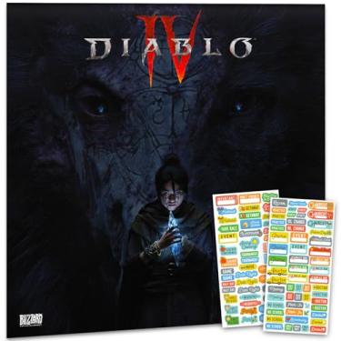 Imagem de Calendário Diablo 4 2026 - Deluxe 2026 Diablo Video Game Pacote de Calendário de Parede com Mais de 100 Adesivos de Lembrete de Calendário (Uber Lilith Presentes, Material de Escritório)