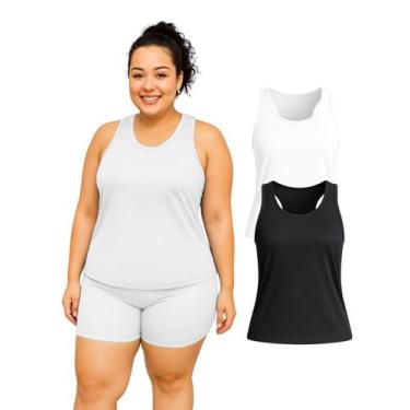 Imagem de Kit 2 Regata Nadador Dryfit Fitness Academia Plus Size - Sunset Concep