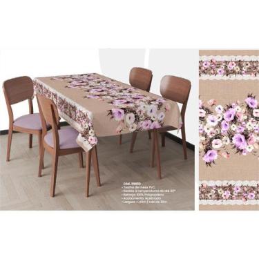 Imagem de Toalha Plástica de Mesa Térmica 4 lugares / 1,50m x 1,40 - alkool, Bel
