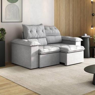 Imagem de Sofá Retrátil e Reclinável 200cm Cupuaçu CabeCasa MadeiraOriginals - C