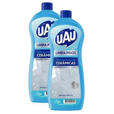 Imagem de kit 2 Limpa Pisos Uau Porcelanato e Cerâmica INGLEZA 750ml