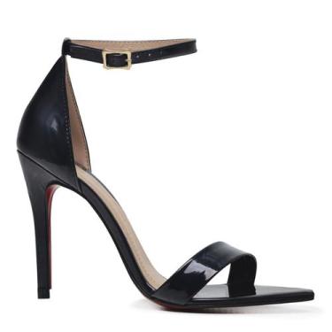 Imagem de Sandália VL Hollywood Holográfica Bico Folha e Salto 10cm - Vitória Lu