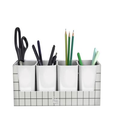 Imagem de Porta Objetos Minimal Kit 4 Unidades Dello Organizador Japandi