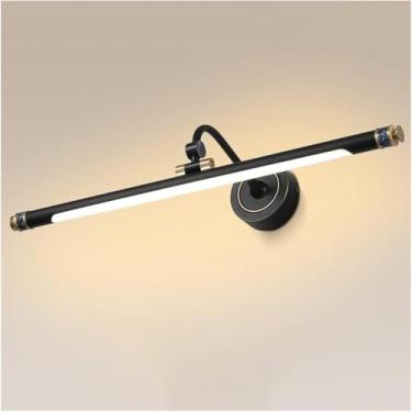 Imagem de Paredes, luz de vaidade de banheiro espelho nórdico arandela de parede frontal modernmalist linear liviroom luz de parede de banheiro de meados do século para exposição sala de jantar banheira/preto