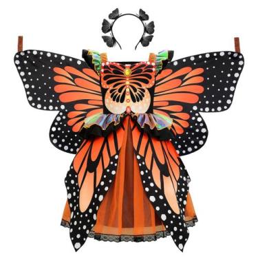 Imagem de Vestido borboleta Costume ReliBeauty com asas e faixa de cabeça 120