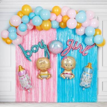 Imagem de Suprimentos de decoração de festas Gender Reveal 41 unidades - TradeTa