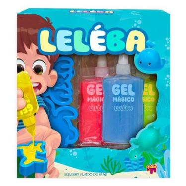 Imagem de Geleinha kit 3gel/4form.fundo mar menino - GELELE