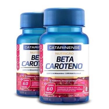 Imagem de Kit 2 Beta Caroteno Catarinense Pharma 60 Cápsulas