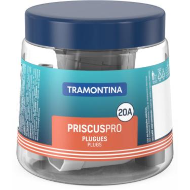 Imagem de plugue fêmea 2P T 20A 250v~ cores preto e branco