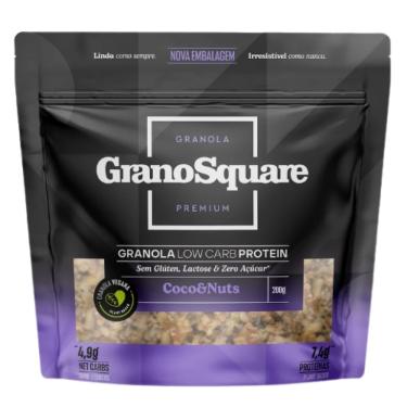 Imagem de Kit 2X: Granola Coco e Nuts Low Carb GranoSquare 200g