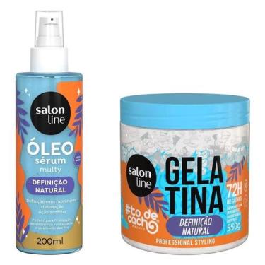 Imagem de Kit Gelatina 550g + Óleo Definição Natural 1kg Salon Line, Rotina Capi