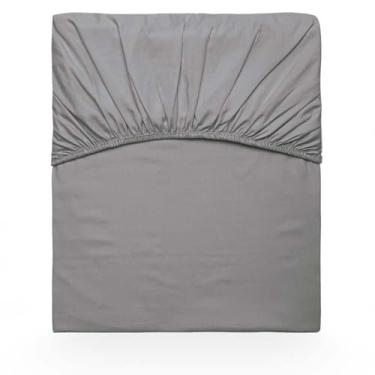 Imagem de Lençol Avulso King 300 Fios Kacyumara Satinee 100% Algodão - Silver Lençol Satinee 300