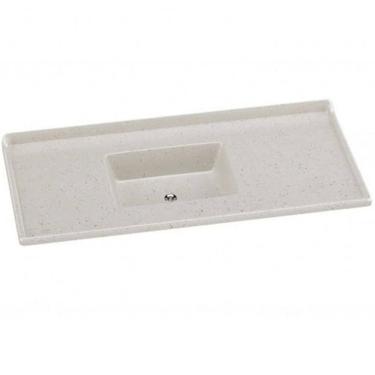 Imagem de Pia Sintética Standart De Granito Travertino 120x55cm - 504314 - A.j.rorato
