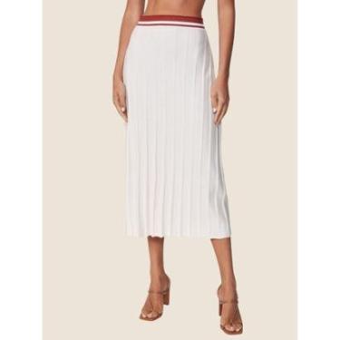 Imagem de Saia Midi Em Tricô Com Detalhe Em Listras No Cós Colcci Cor:;Tamanho:P-Feminino