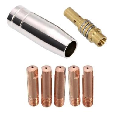 Imagem de Kit Tocha Solda Migflex 160/250 Bocal Difusor Bico 1,0mm