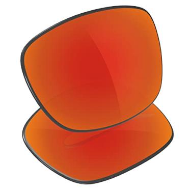 Imagem de Galvanic Lentes de reposição para óculos de sol Oakley Square Wire II 2014 OO4075 - Rubi polarizado